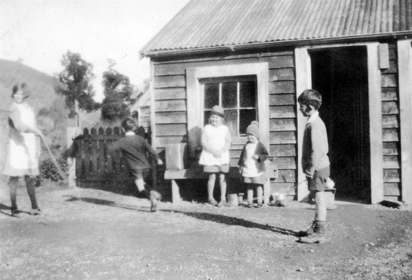 Children skipping at Ngahape School : digital image