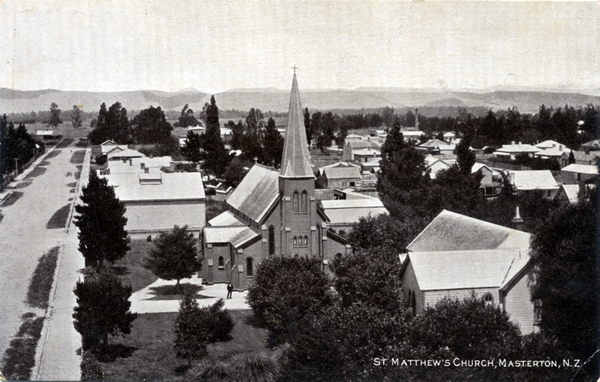 St Matthew's Church, Masterton : Postcard