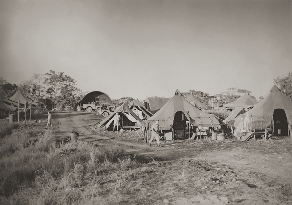 RNZAF tent camp, Pacific theatre : digital image