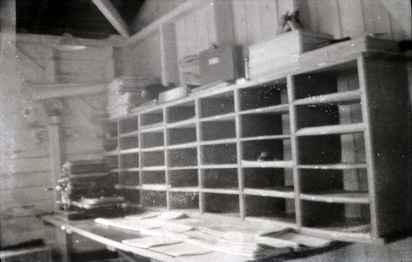 Pigeon-holes, Featherston Camp headquarters : digital image