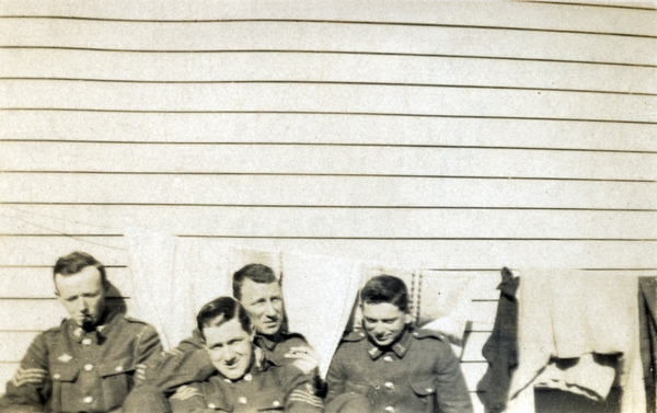 Sergeant Norman Shepherd and three friends : digital image