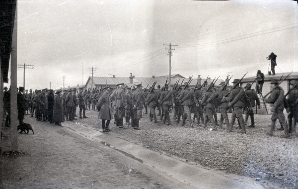 Parade at Featherston Military Camp : digital image