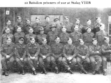 "22 Battalion prisoners of war at Stalag VIIIB"