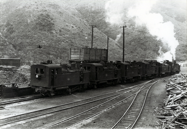 Fell locomotives at Cross Creek Station : Photograph