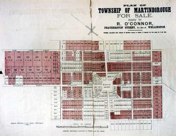 Martinborough township : Plan