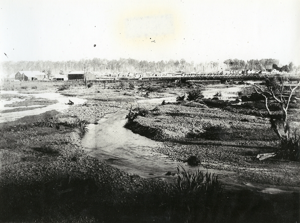 Old course of Waipoua River at Masterton : Photograph