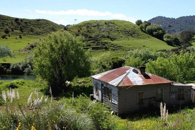 Old house, Oparau, Waikato, New Zealand