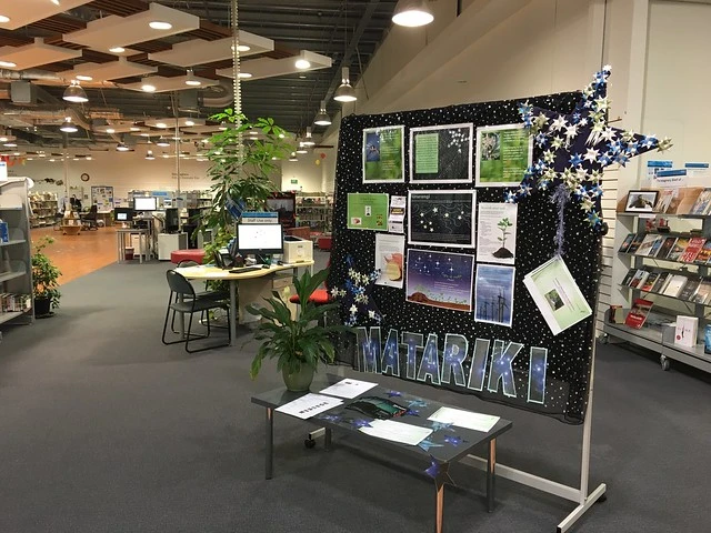 Matariki display, Linwood Library