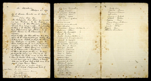 Application from Māori women to have their names on electoral roll, 1893