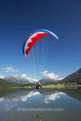 Paraglider, Diamond Lake, New Zealand