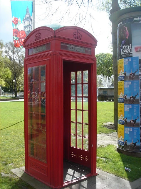 Red phone box