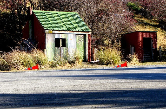 abandoned roadmen's hut