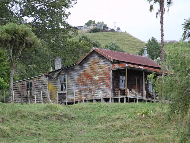 Old house, Piriaka, New Zealand