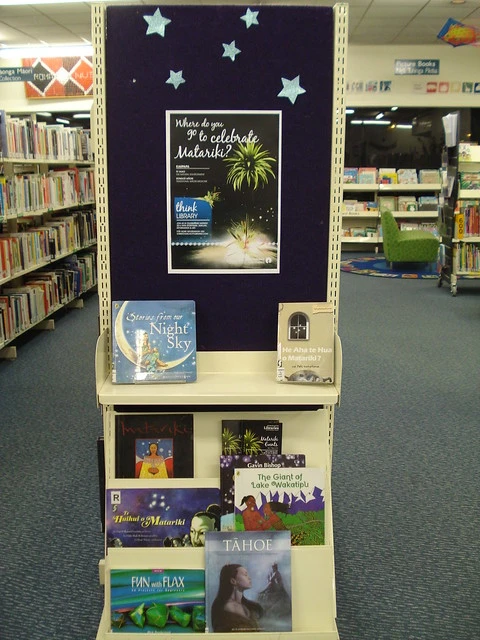 Matariki display at Hornby Library