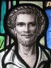 Detail of the Saint Andrew Window by Napier and Christian Waller; St Mark's Church of England - Corner Burke and Canterbury Roads, Camberwell