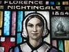 Detail of the Florence Nightingale Window by Napier and Christian Waller; St Mark's Church of England - Corner Burke and Canterbury Roads, Camberwell