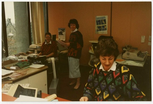 Librarians in Workroom