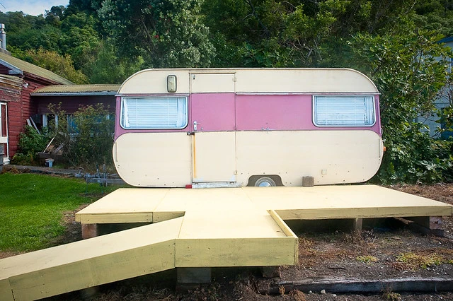 pink caravan