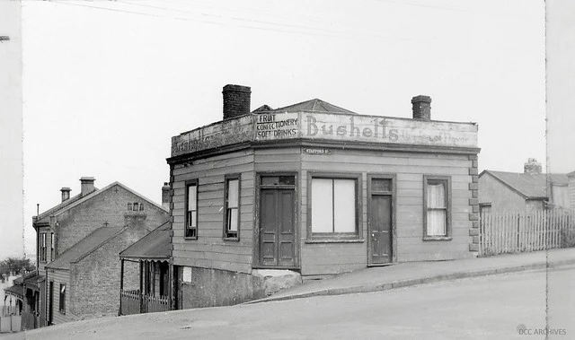 Corner of Stafford Street and Palmyra Street 1957