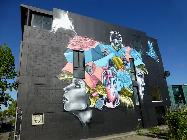 Street art Peterborough St, Christchurch