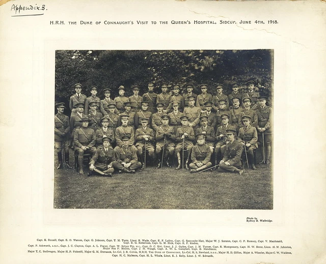 Staff, Queen's Hospital, Sidcup 4 June 1918