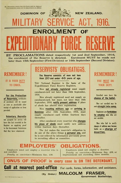 Conscription Poster