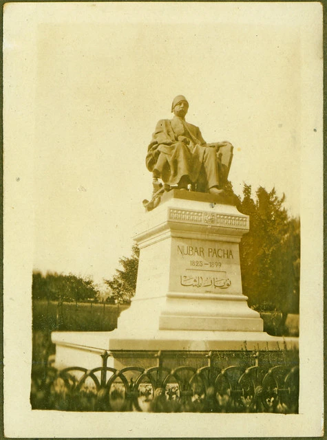 Nubar Pasha statue, Alexandria, Egypt, 1915-1919 / WRD Laurie