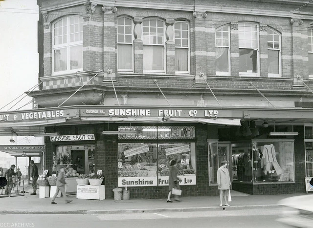 Sunshine Fruit Company, Hanover and George St, 1971
