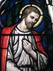 Detail of Jesus in the Gethsemane Window by Napier and Christian Waller; St Mark's Church of England - Corner Burke and Canterbury Roads, Camberwell