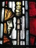 Detail of a Roman Guard in the Behold the Man Window by Napier and Christian Waller; St Mark's Church of England - Corner Burke and Canterbury Roads, Camberwell