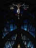 Detail of the Trinity in the Great West Window by Napier and Christian Waller; St Mark's Church of England - Corner Burke and Canterbury Roads, Camberwell