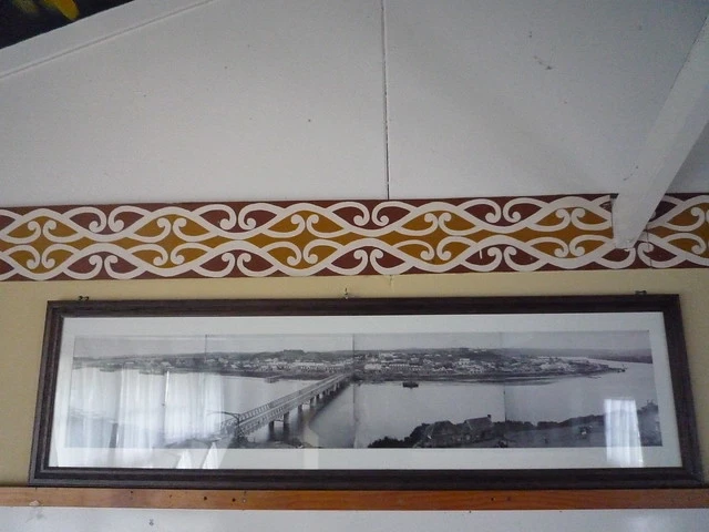 Photograph on the wall, Putiki Marae