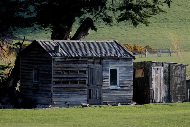 Old house, Pine Bush, Southland, New Zealand