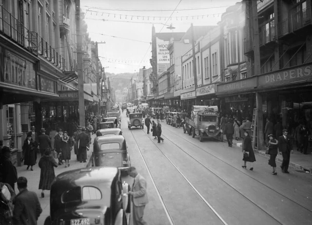 Cuba Street, Wellington, 1939