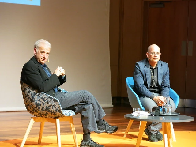 James Gleick and Professor Daniel Bernardi