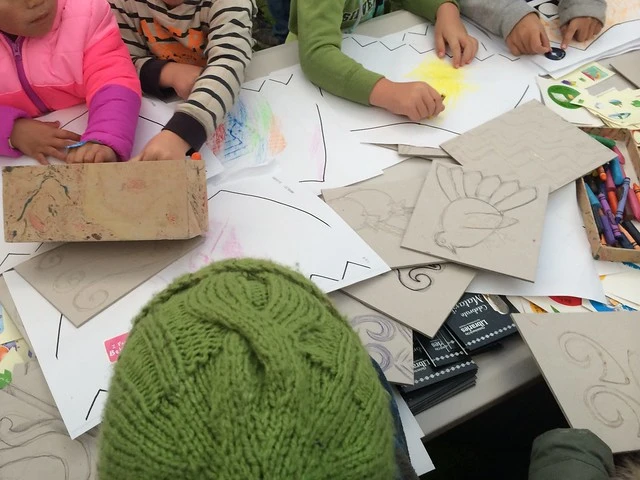 Kids colouring korowai maumahara