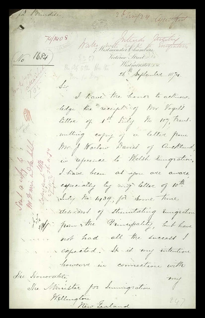 Welsh Emigration Initiatives (1874)