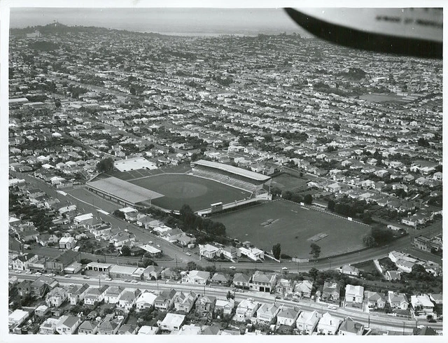 Aerial view of Eden Park, Auckland