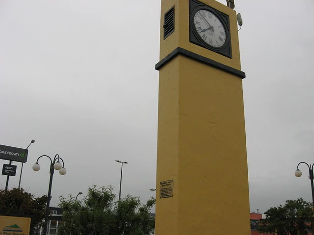 Clocktower outside Otaki Library