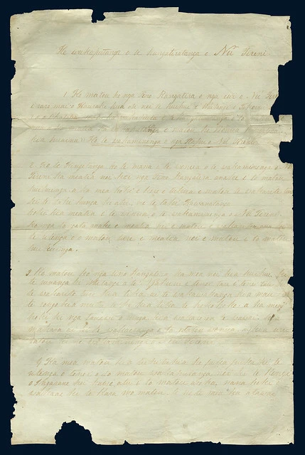 He Whakaputanga o te Rangatiratanga o Nu Tireni (known as The Declaration of Independence) [Page 1 of 3], 1835