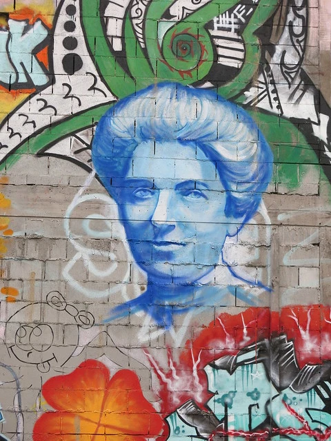 Kate Sheppard on the wall