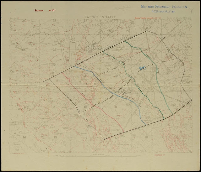 Passchendaele Objectives Map