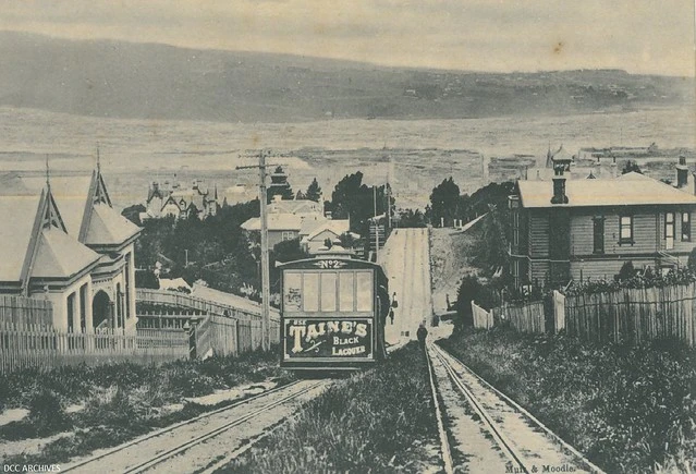 Looking down Cable Tram Line from High Street, Roslyn