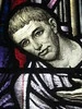 Detail of Pontius Pilate in the Behold the Man Window by Napier and Christian Waller; St Mark's Church of England - Corner Burke and Canterbury Roads, Camberwell