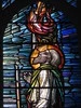 Detail of Elijah in the Great West Window by Napier and Christian Waller; St Mark's Church of England - Corner Burke and Canterbury Roads, Camberwell