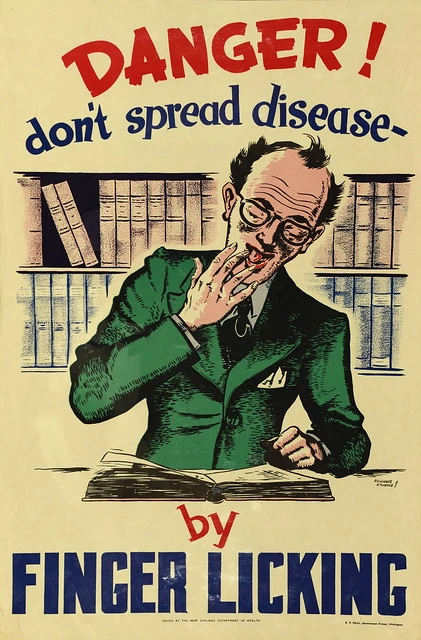 Health Poster 'Danger don't spread disease'