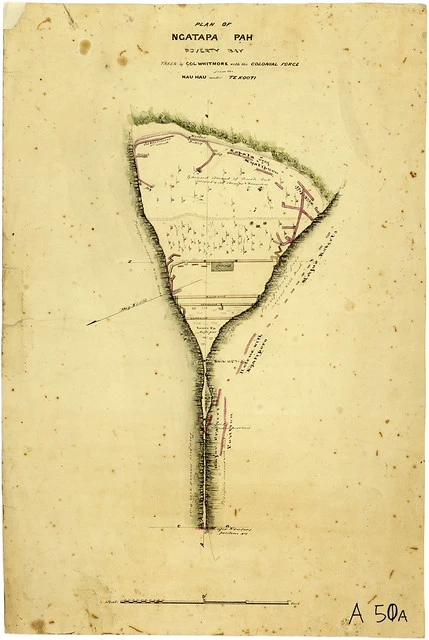 Plan of Ngatapa Pā, 1868-69