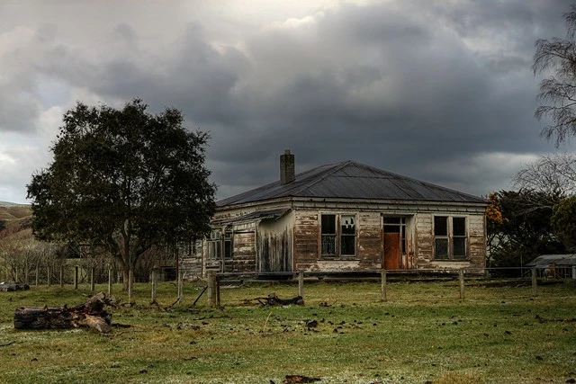 Old house, Parnassus Road, SH1, Cheviot, Canterbury, New Zealand