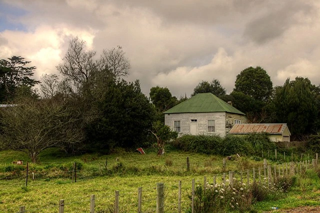 Old house, Toetoe, Whangarei, Northland, New Zealand