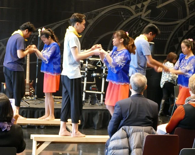 Filipino Cultural Youth Group performing Sayaw sa Bangko ( Bench Dance)